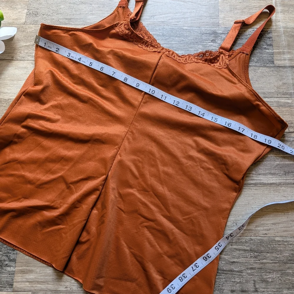 Ruby ribbon rusty orange shaping cami size 46 EUC - Picture 5 of 6